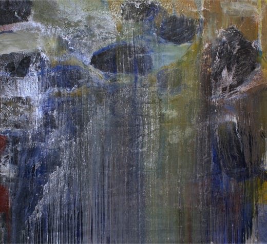 Der Fels  220 x 240 cm  Öl auf Leinwand  Berlin 2005  